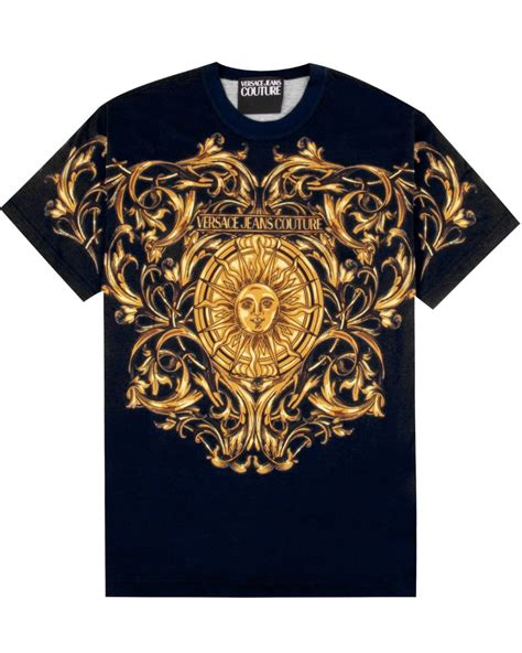 versace garland t shirt|Versace Jeans Couture Men's Sunflower Garland T.